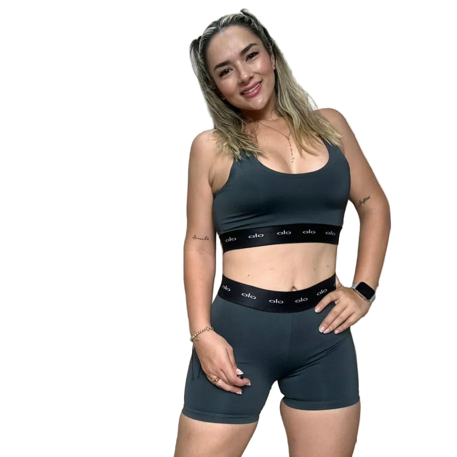 CICLISTA ELÁSTICO ALO + TOP ELÁSTICO ALO