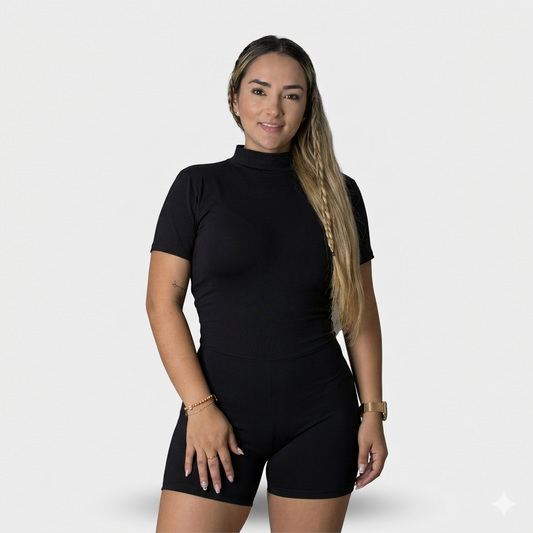 ENTERIZO CORTO MANGA CON PUSH UP