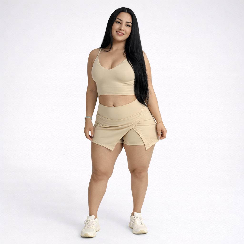 FALDA SHORTS CRUZADA