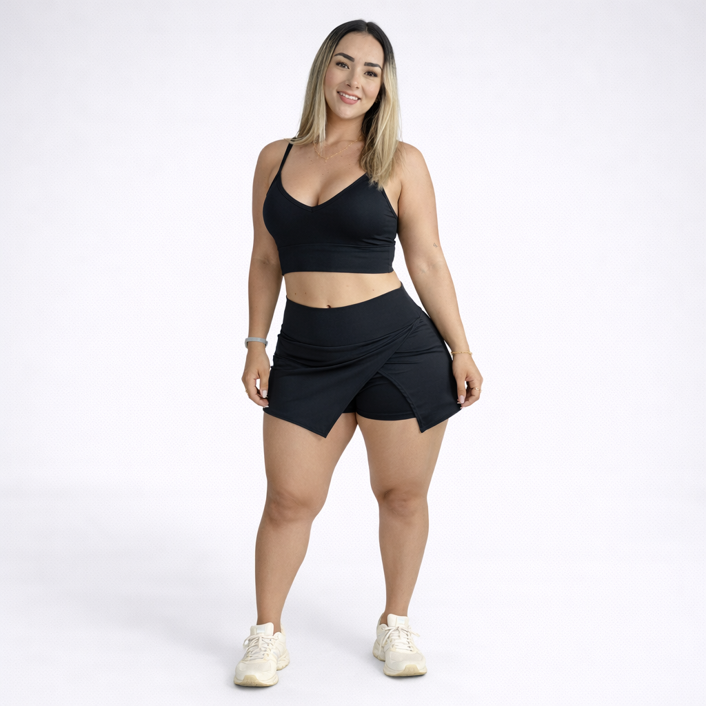 FALDA SHORTS CRUZADA