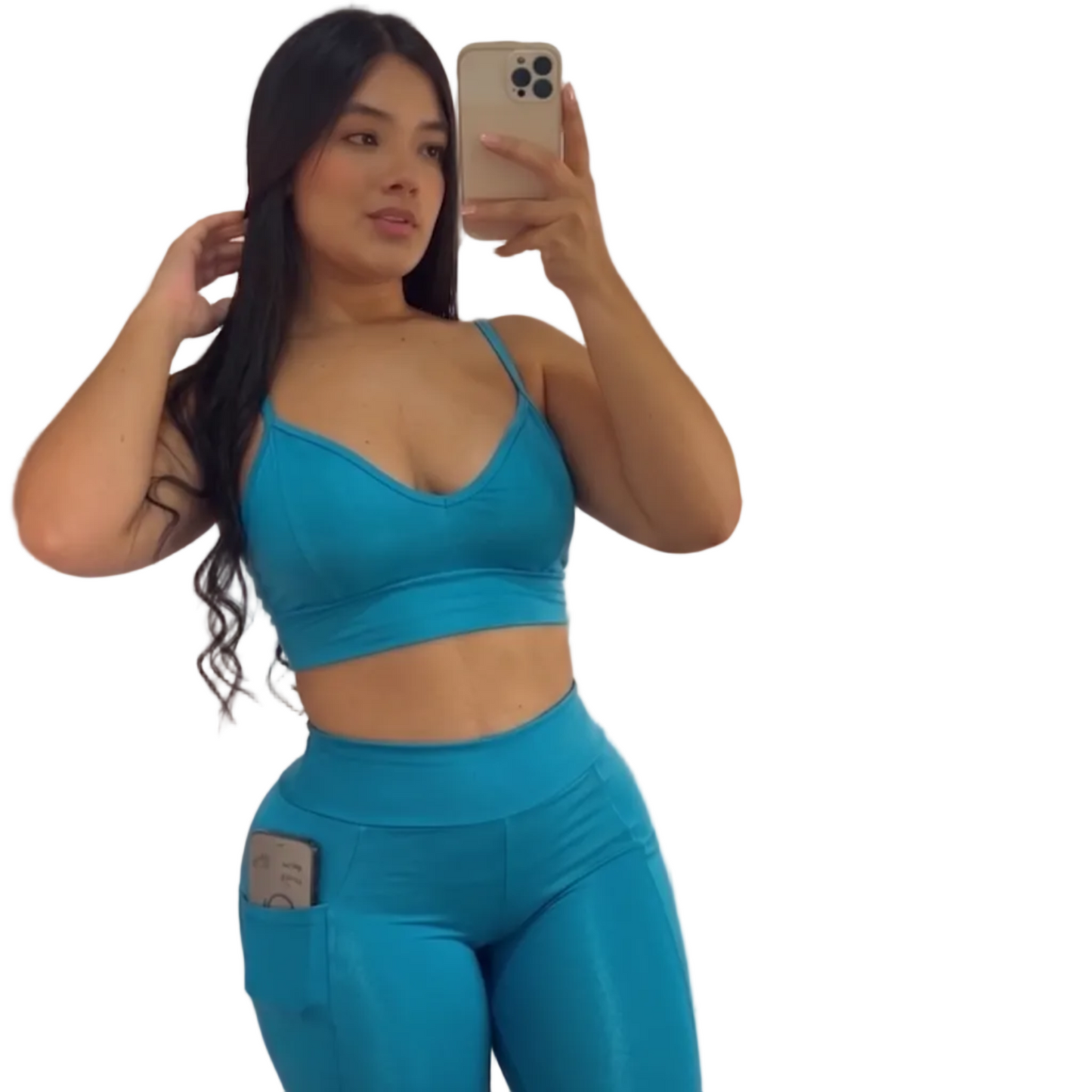 TOP CORAZÓN + LEGGINS BOLSILLO