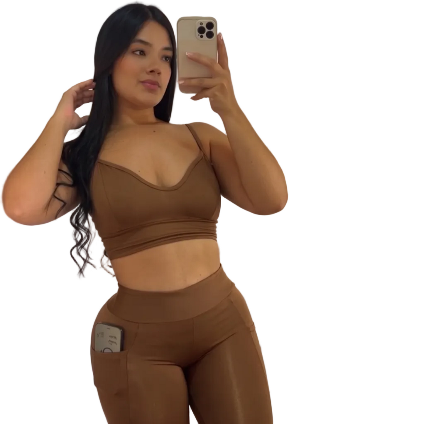 TOP CORAZÓN + LEGGINS BOLSILLO