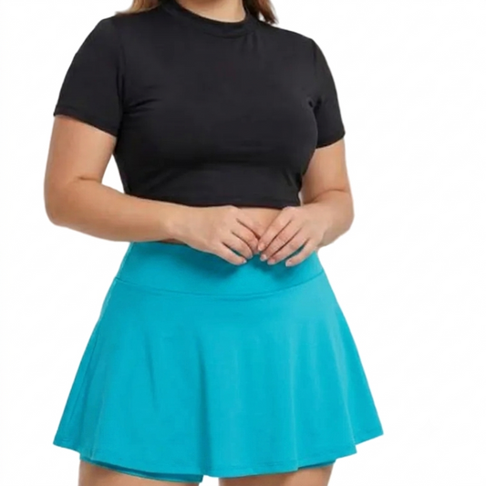 CAMISA CORTA + FALDA SHORT