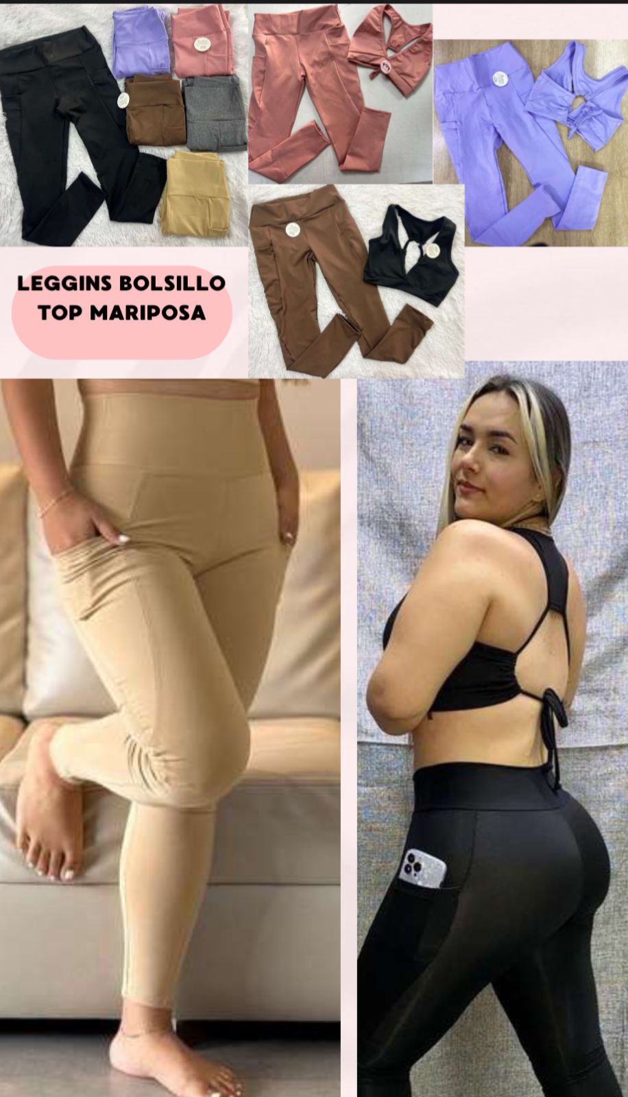 LEGGINS BOLSILLO + TOP MARIPOSA