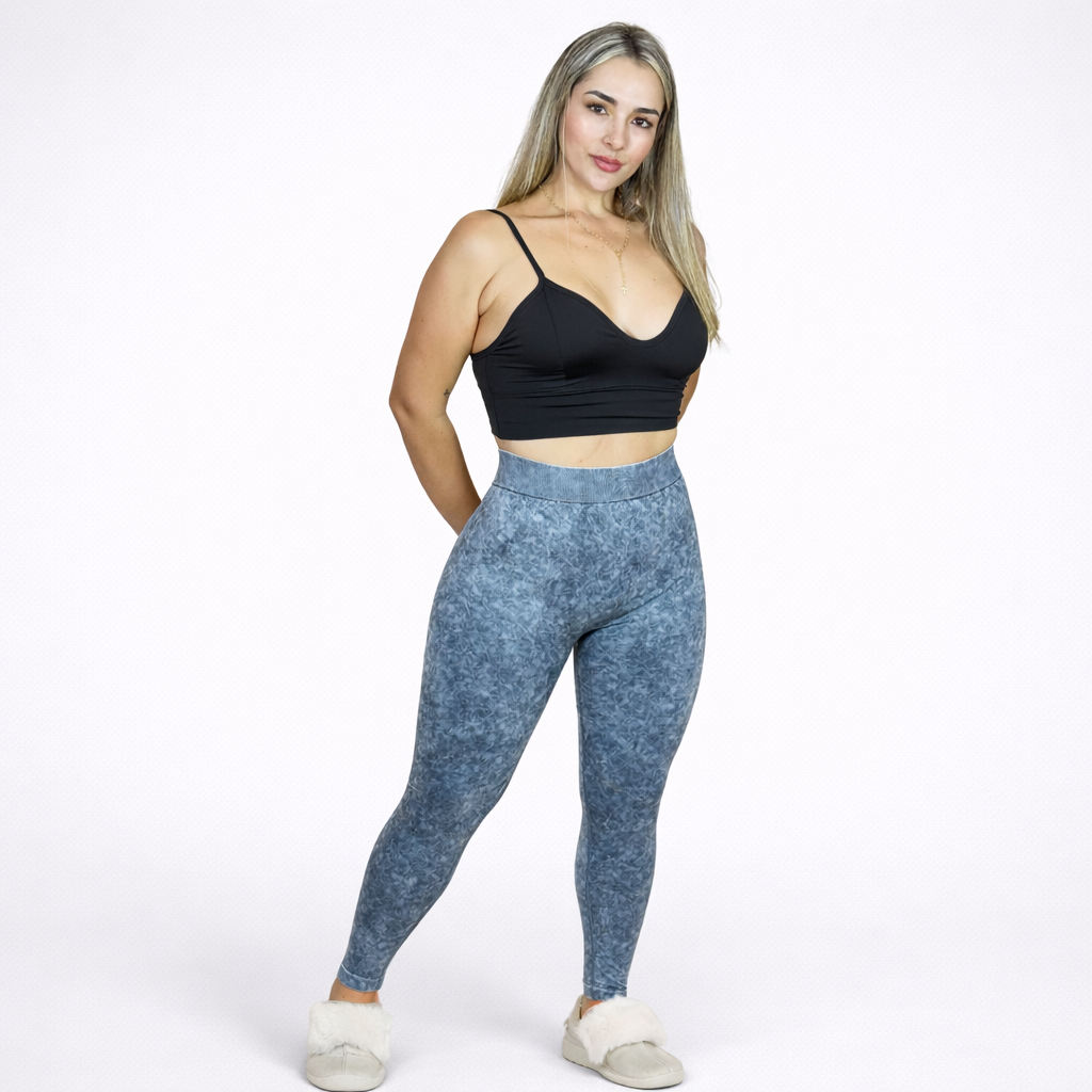 LEGGINS JASPED CORTE V CON PUSH UP