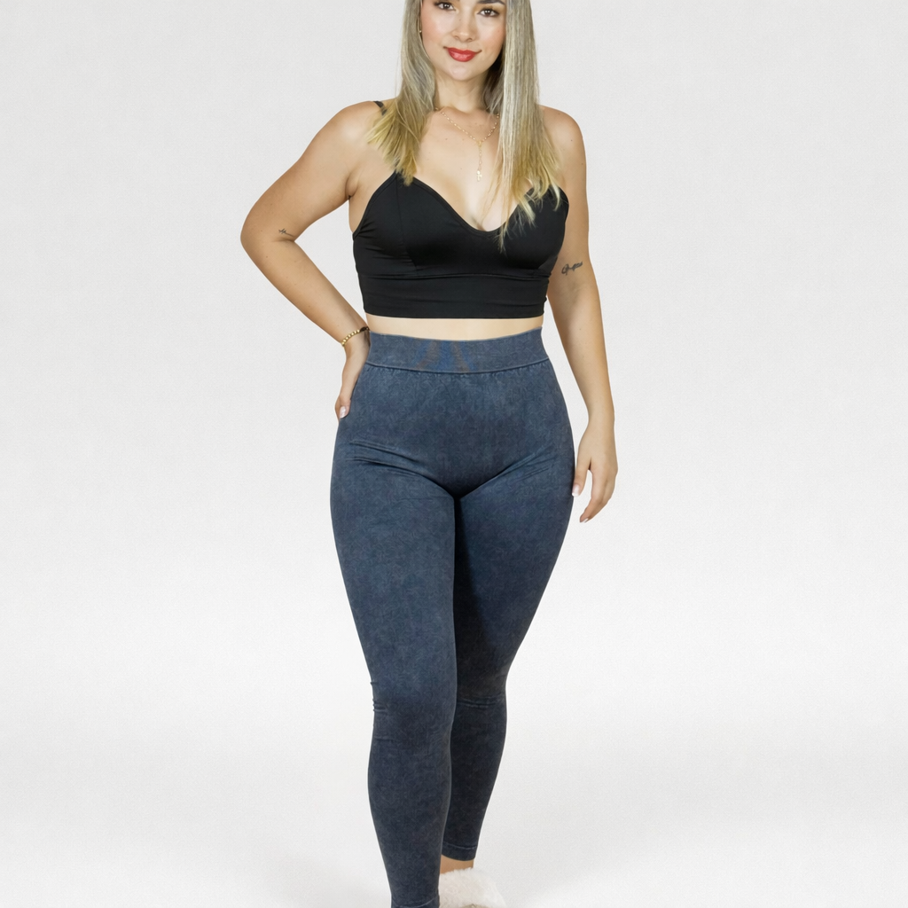 LEGGINS JASPED CORTE V CON PUSH UP