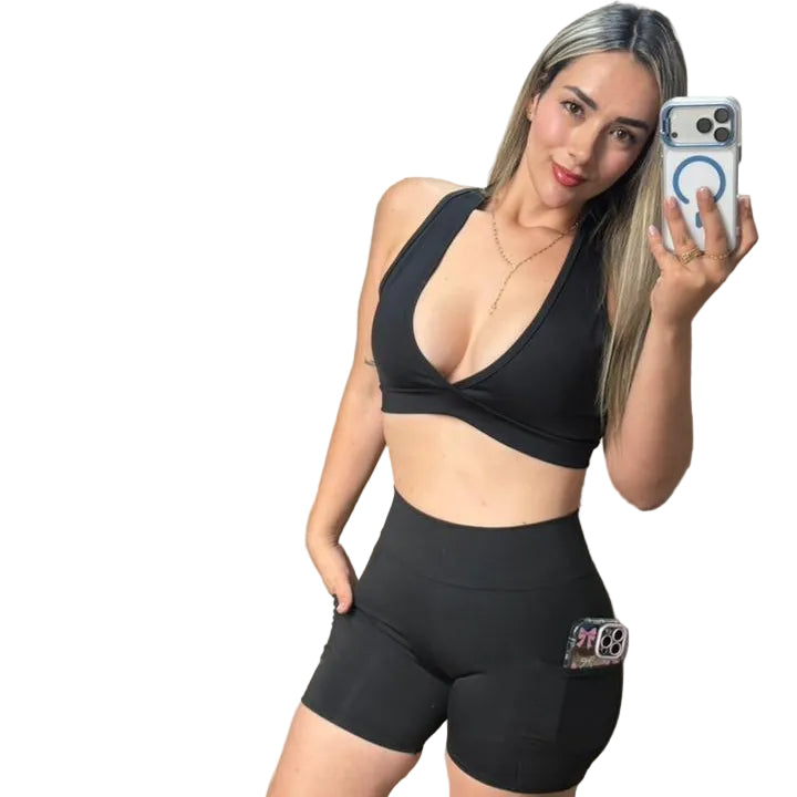 TOP MARIPOSA/CICLISTA BOLSILLO SUPLEX