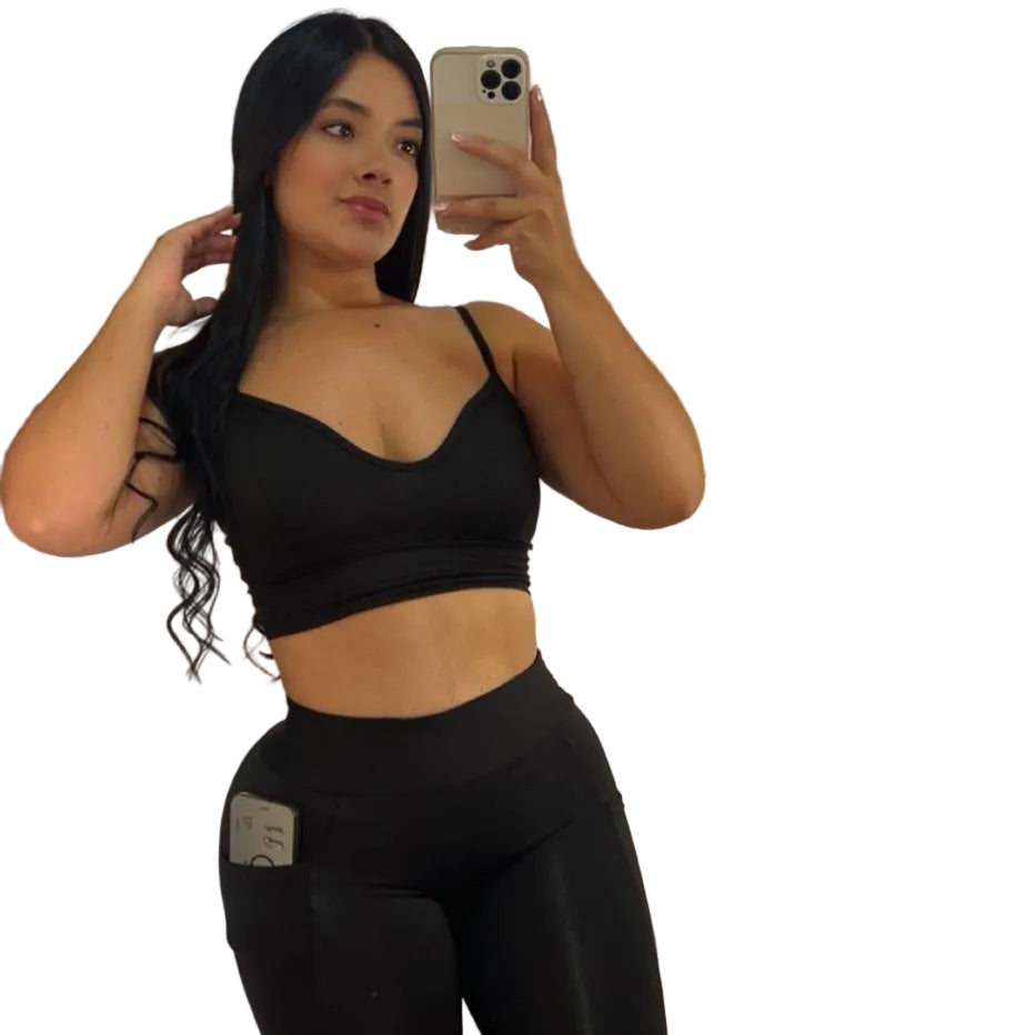 TOP CORAZÓN + LEGGINS BOLSILLO
