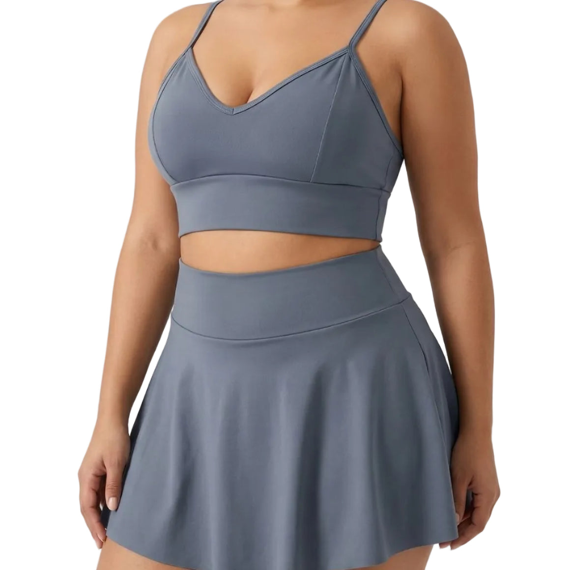 TOP CORAZÓN/FALDA SHORT SUPLEX