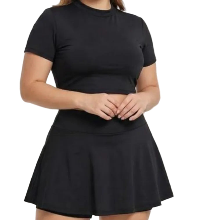 CAMISA CORTA + FALDA SHORT