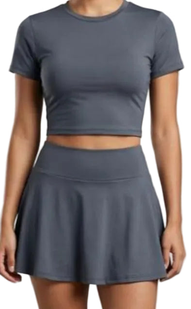 CAMISA CORTA + FALDA SHORT