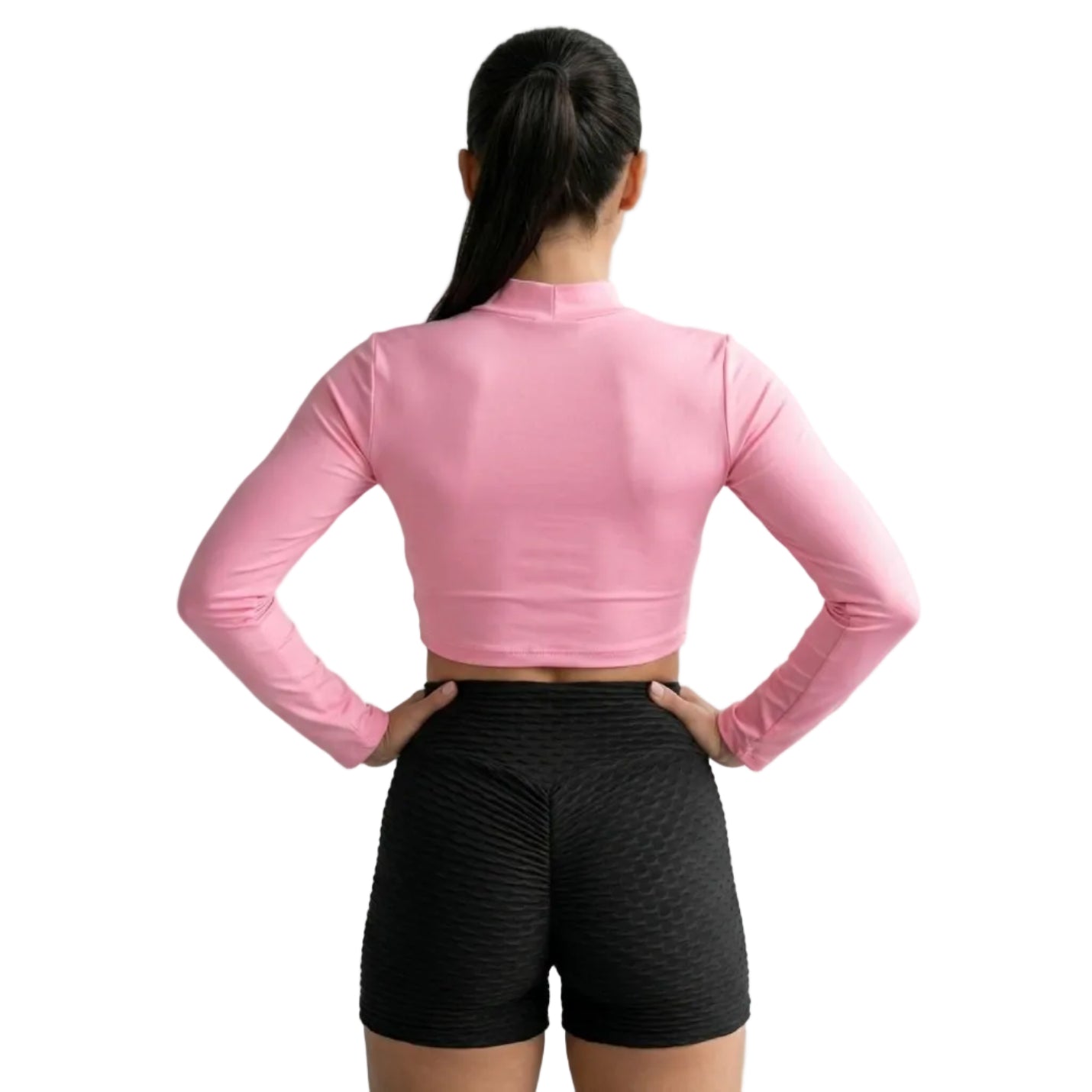 BUZO CORTO MANGA LARGA + CICLISTA PUSH ́UP – TEXTURIZADO