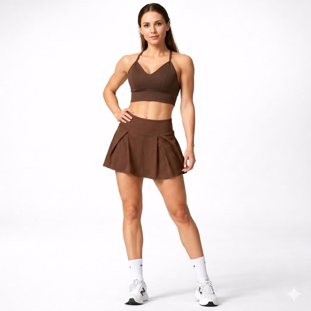 TOP CORAZÓN/FALDA SHORT SUPLEX