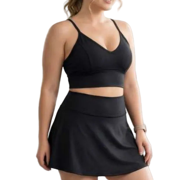 TOP CORAZÓN/FALDA SHORT SUPLEX