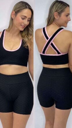 SET CORTO TOP CRUZADO + CICLISTA PUSH