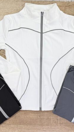 BUZO CIERRE/ RAYAS REFLECTIVAS SM LXL