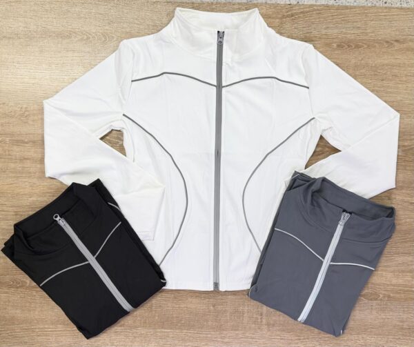 BUZO CIERRE/ RAYAS REFLECTIVAS SM LXL